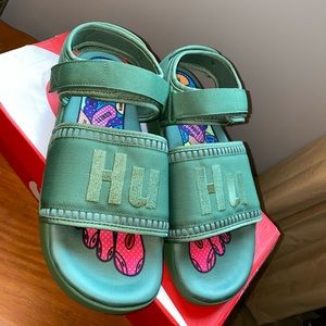 adidas Adilette 2 Pharrell Green, WORN ONCE